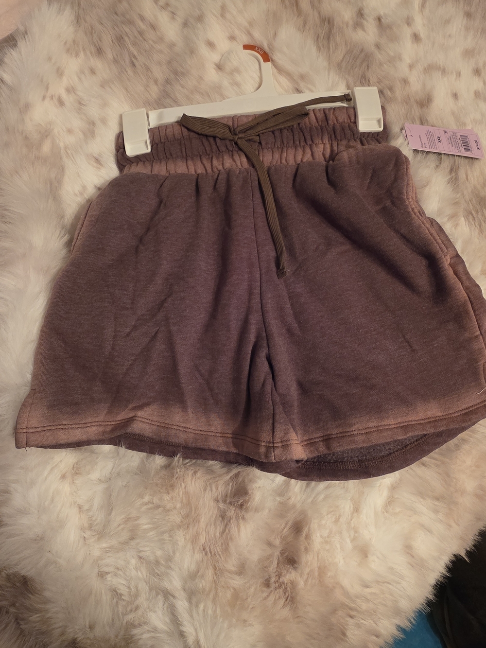Women's Drawstring Lounge Shorts in Mauve